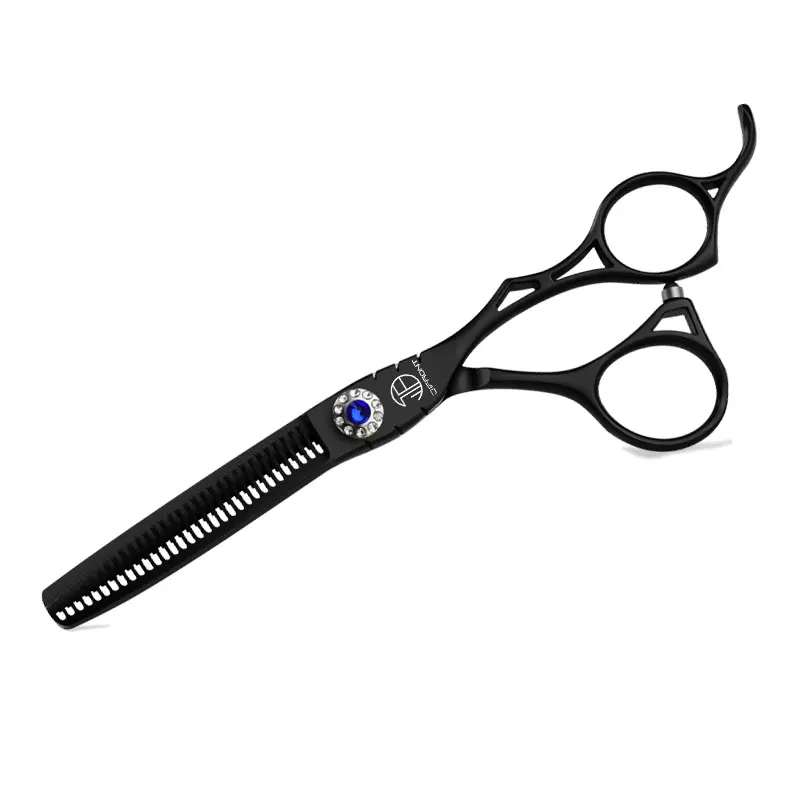 Острое лезвие профессиональные ножницы для стрижки волос Парикмахерские ножницы Makas Парикмахерские ножницы черные 6 дюймов - Цвет: 1 Thinning Scissor
