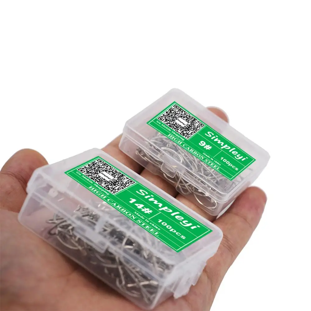 100pcs 1#-14# Series High Carbon Steel Fly Fishhooks Hook Soft Lure Fishing Bait Fish hooks High Efficiency Jig Fishing Hooks 100pcs 1#-14# Series High Carbon Steel Fly Fishhooks Hook Soft Lure Fishing Bait Fish hooks High Efficiency Jig Fishing Hooks