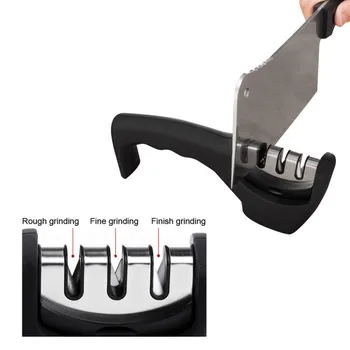 

Multi-function 3 Stages Sharpener Tungsten Steel Dual-side Cutting Knife Three Section Household Fast Knife Sharpener