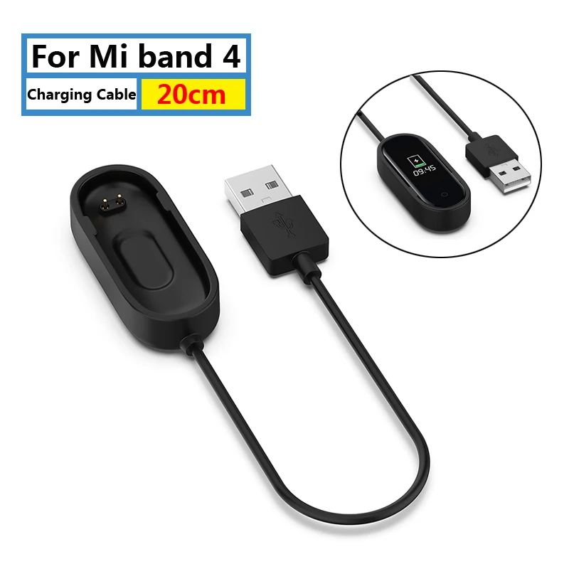 Usb зарядный кабель разборка-свободный кабель зарядное устройство адаптер для Xiaomi Mi полоса 4/полоса 4 NFC бесплатно разобранный назад клип зарядное устройство - Цвет: D 20cm for Mi 4