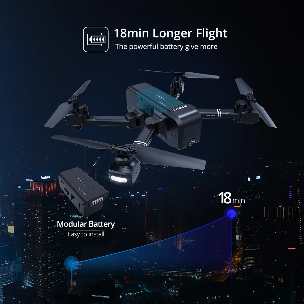 DEERC DE25 gps Дрон FPV с камерой 1080p HD Wifi RC дроны селфи следуем за мной Квадрокоптер gps ГЛОНАСС Квадрокоптер
