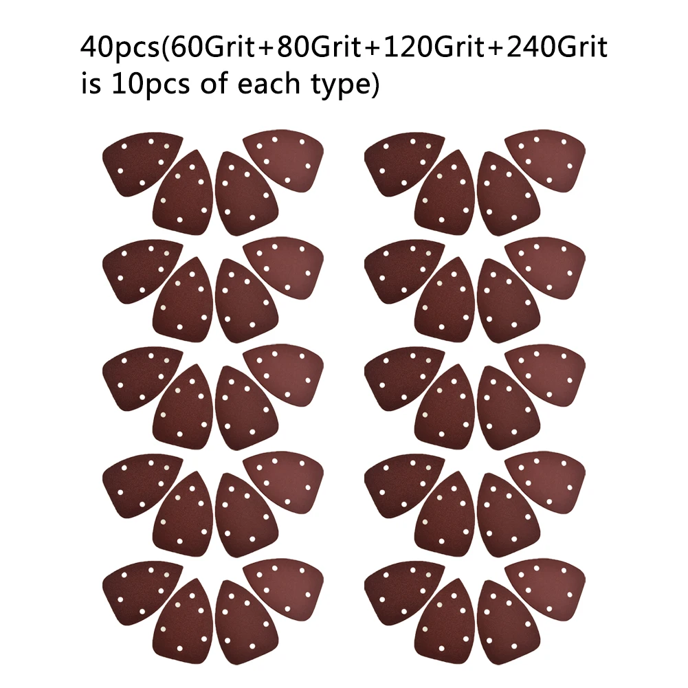 40x набор 140x100 мм Delta Mouse шлифовальные листы пальмовые подушечки 60 80 120 240
