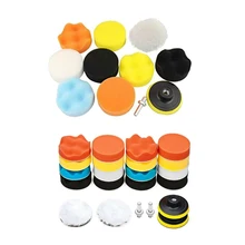 11pcs auto Waxed foam polishing pad drilling sponge kit auto waxing set polishing pad 3"/80mm seal set