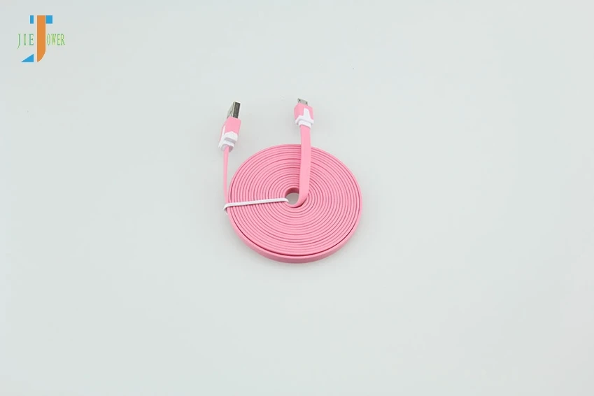 300 шт./лот высокоскоростной USB кабельная Лапша плоский Micro USB кабель для синхронизации данных для iPhone ipad huawei Xiaomi mi4 1m 2m 3m