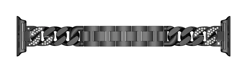 Ремешок для Apple Watch 38 мм 42 мм 3 2 1 металлический браслет стразы звено браслет ремешок для часов
