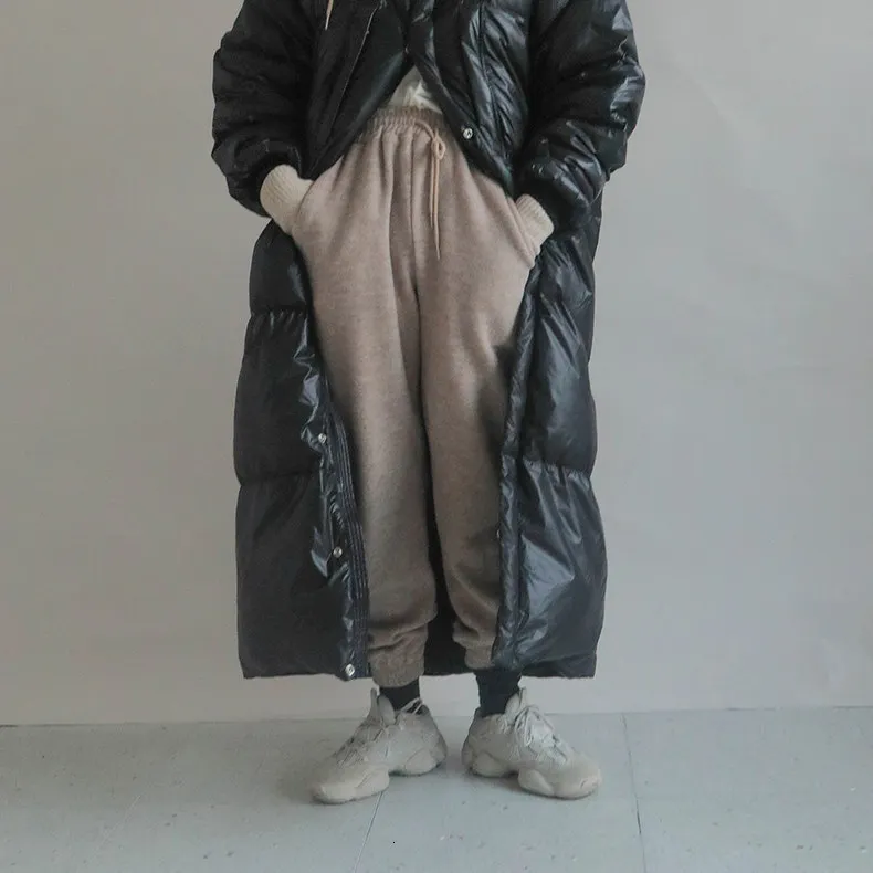 SHENGPALAE шикарное зимнее длинное утепленное пальто выше колена, сохраняющее тепло, одежда с хлопковой подкладкой, свободное корейское пальто для женщин FV750