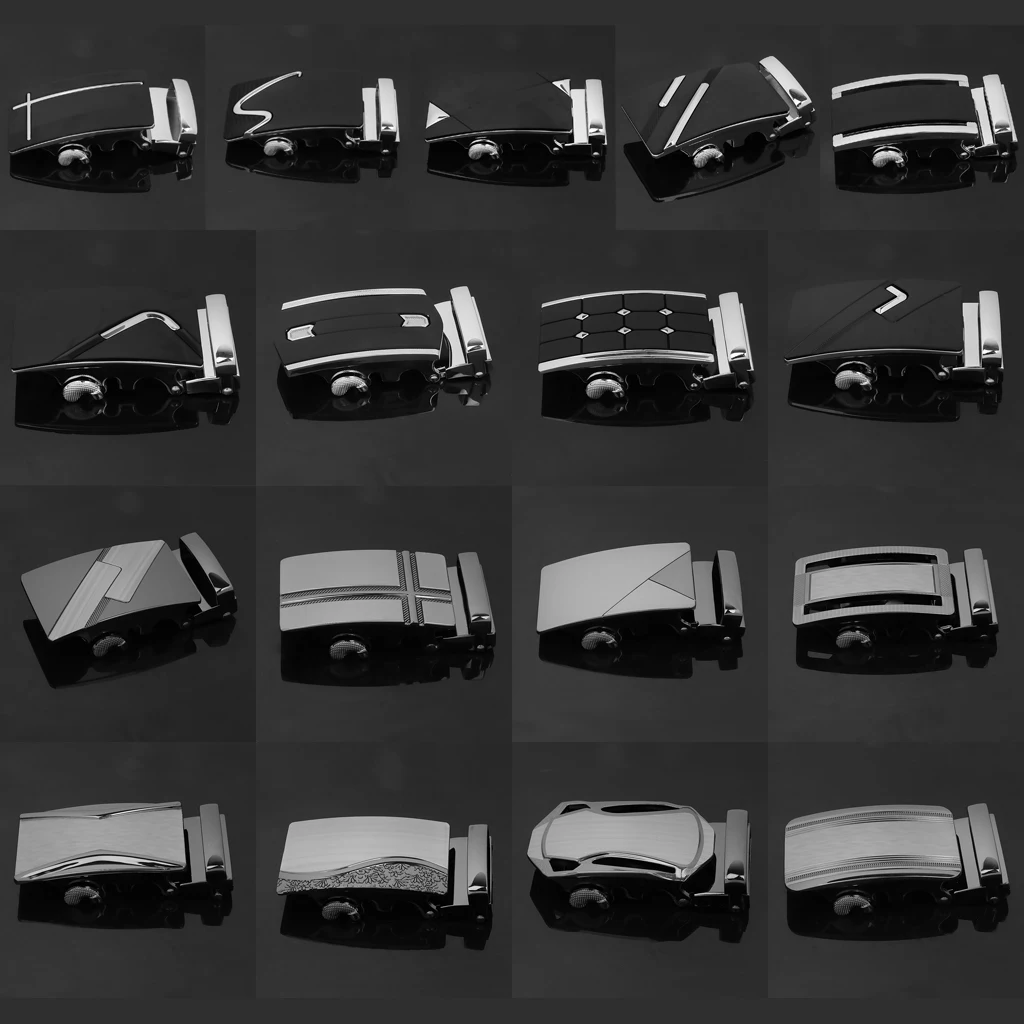 Модный деловой мужской ремень с храповым механизмом пряжкой для кожаного ремня