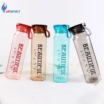 

Upspirit 550mL Sport Water Bottle with Rope Plastic High Capacity Drinking Kettle Cup Portable Travel Protein Shaker Drinkware