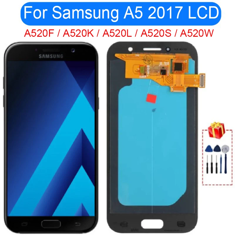 5.2&quot For Samsung Galaxy A5 2017 LCD Display A520F Touch Screen Digitizer Assembly Replacement Parts A520S A520W | Мобильные