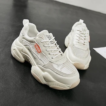 

Comfortable Woman Sneakers Breathable Woman Mesh Shoes Fashion Casual Non-slip Woman Wear-resistant Elevated sneaker