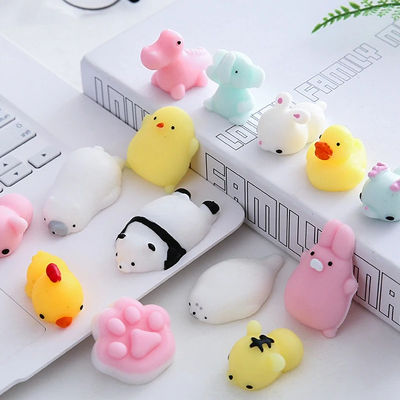 

Мягкая игрушка, милые Мультяшные животные, мяч-антистресс, сжимаемые игрушки Mochi, мягкая липкая сжимаемая игрушка для снятия стресса, подарок для взрослых и детей