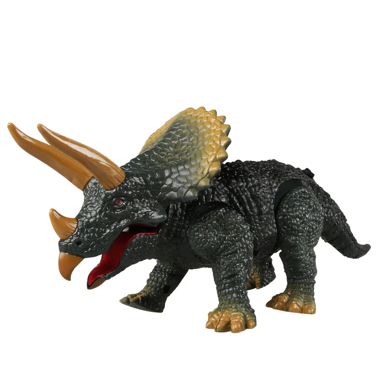 Infrared Remote Control Dinosaur Open Mouth Triceratops Puzzle Early Educational Wireless Simulation Electric Dinosaur Kids Gift 4