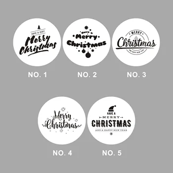 

Wholesale 680PCS 3CM DIY CartoonCelebrate Self Adhesive Sticker Happy Merry Christmas New Year Pattern Wrapping/Packing Circular