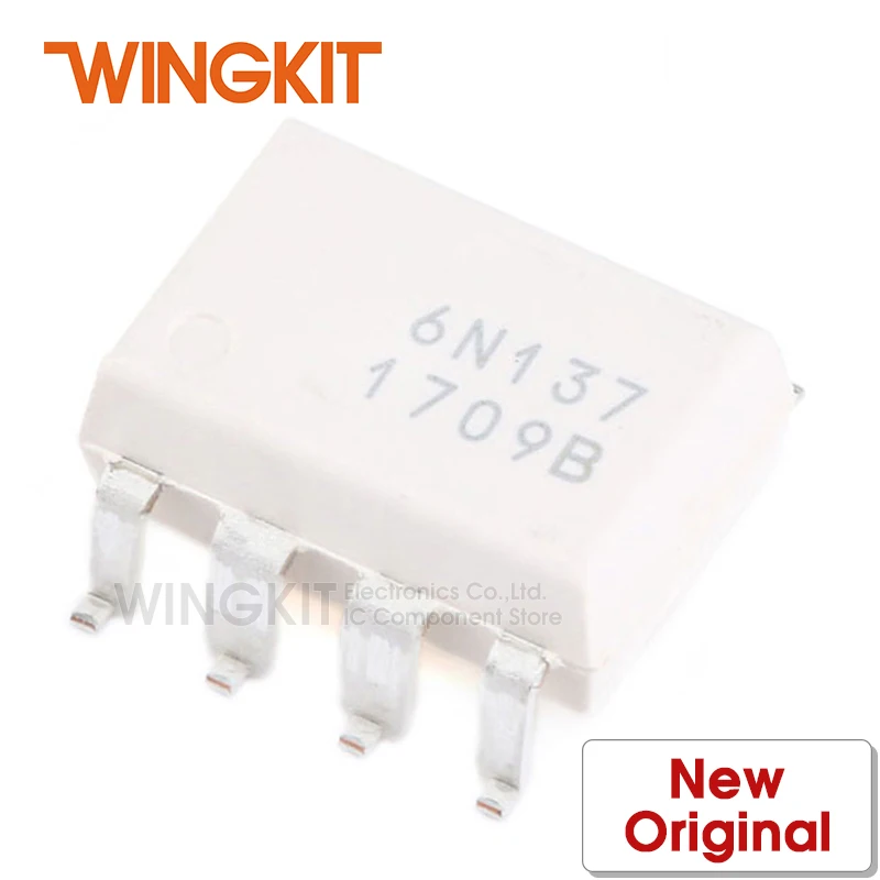5 шт. 6N137SDM SMD8 6N137SD 6N137S / 6N137 SMD-8 высокоскоростной 10 Мбит/с Logic Gate оптопары |