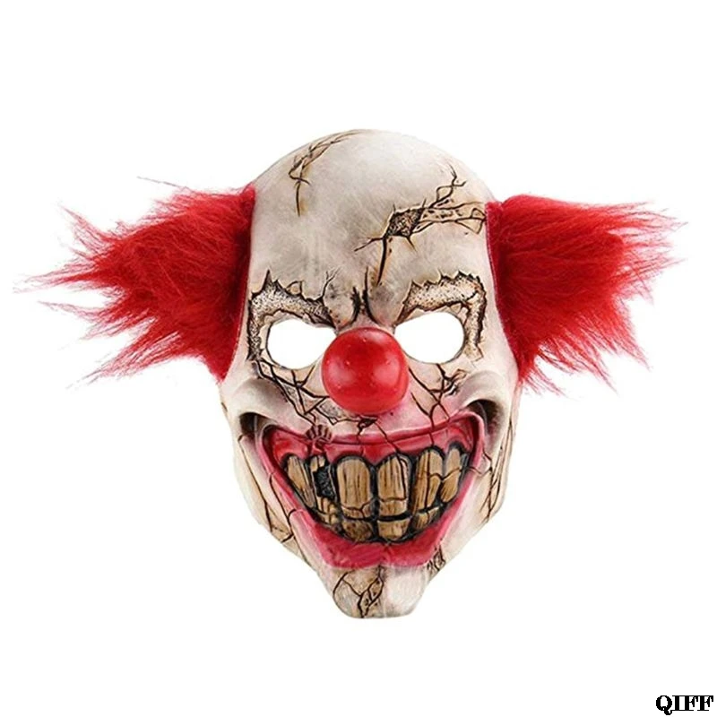 Взрослая страшная латексная маска для лица Rotface Зомби костюм клоуна на Хэллоуин