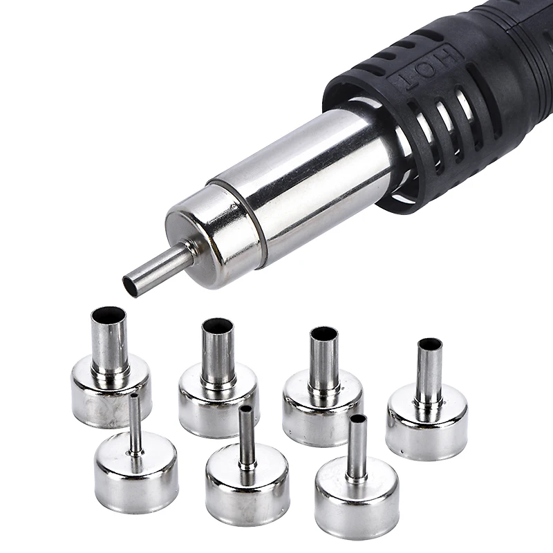 

JCD Stainless Steel Welding Nozzle for hot air gun Multifunction use Nozzle Different sizes Nozzles for 8858 8898 858D 8908
