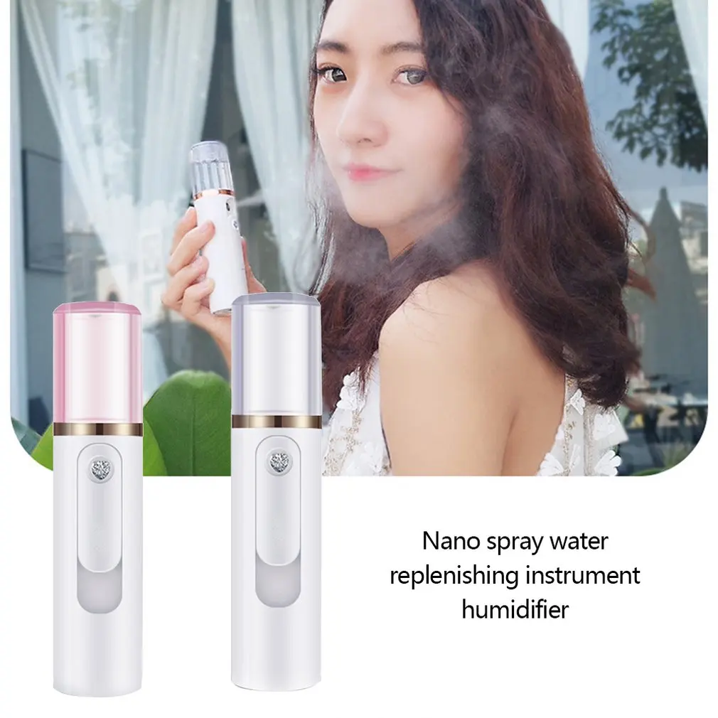 Mini Female Portable Beauty Apparatus Nano Humidifier Charging Mini Steamed Face Humidifier Portable Size 2