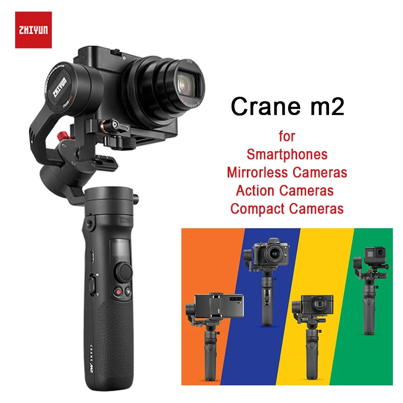 Ручной Стабилизатор ZHIYUN Crane M2 3-осевой портативный монопод для смартфонов
