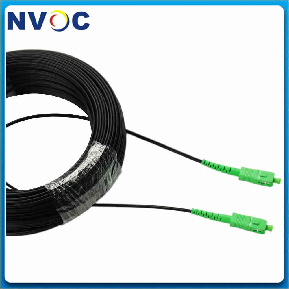2Pcs/Lot 50M Outdoor SC/UPC to 2Cores Single Mode Duplex G657A2 LSZH Jacket FTTH GJYXCH Fiber Optic Drop Patch Cord | Мобильные