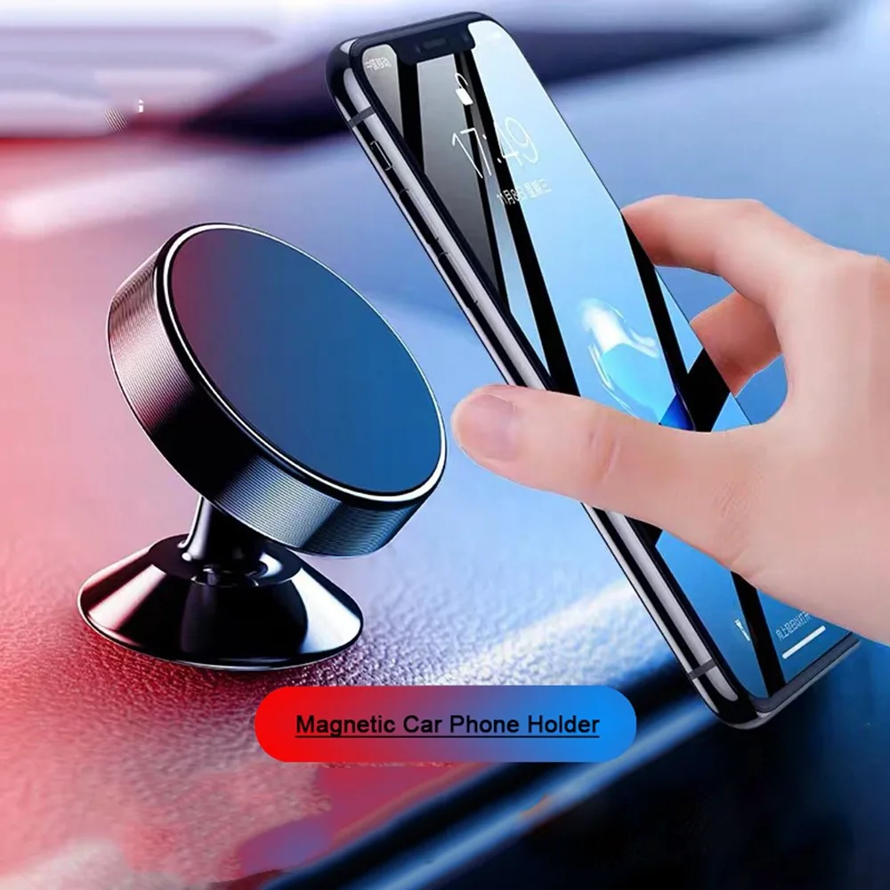 

Magnetic Car Phone Stand Dashboard Phone New Luxury Stand Holder for IPhone for Huawei Lite Magnet Air Hole Handle Installation