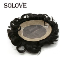 Человеческие волосы remy, парик для мужчин, моно кружево& NPU, шиньон, натуральный вид, волосы remy, мужской парик, сменный мужской парик ts