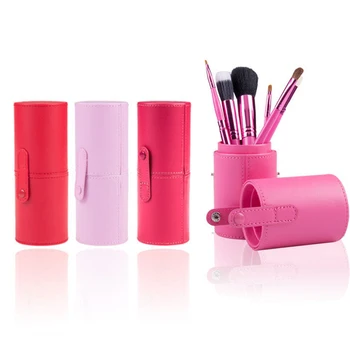 

PU Leather Travel Makeup Brushes Pen Holder Storage Empty Holder Cosmetic Brush Bag Brushes Organizer Make Up Tools