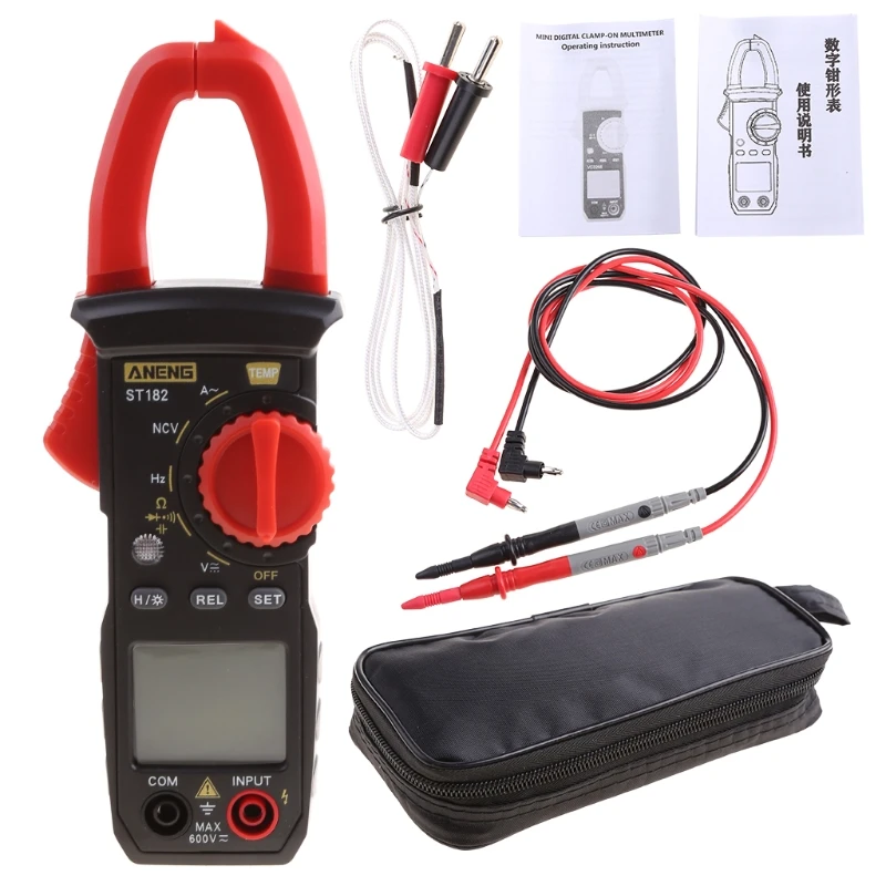 Digital Clamp Meter AC DC Current Voltage Multimeter Temp Volt Amp Tester Digital Clamp Meter AC DC Current Voltage Multimeter Temp Volt Amp Tester