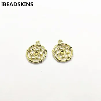 

New arrival! 21x18mm 100pcs Zinc Alloy Round shape charm/Connectors for Jewelry/Earring Accessories/Earring parts DIY