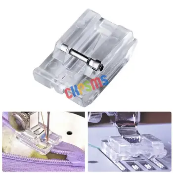 

1PCS Clear Invisible Concealed Zipper Presser Foot for Snap On Bernina Bernette # CY-601