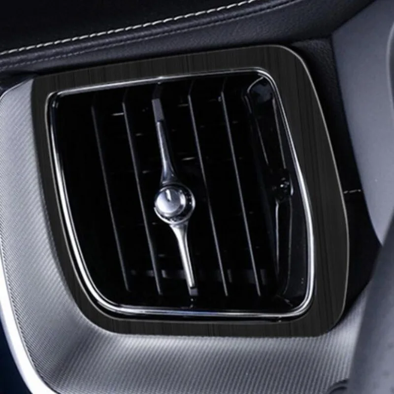 Tonlinker интерьерные наклейки на приборную панель для VOLVO XC60-20 автомобильный Стайлинг 2 шт ABS/наклейки на крышки из нержавеющей стали