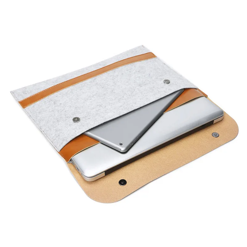 Модный шерстяной фетровый карман для ноутбука сумка чехол для Macbook Air Pro retina 11 12 13 15 Xiaomi Mi чехол для ноутбука 13,3