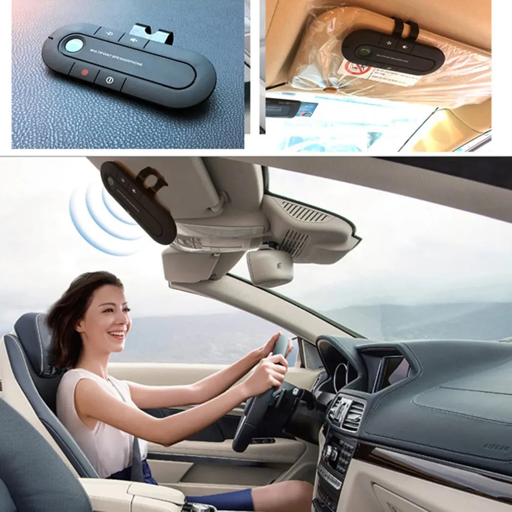 BT501 USB B-T Handsfree автомобильный комплект беспроводной динамик телефон MP3 музыкальный плеер Солнцезащитный козырек клип динамик телефон Hands-Free