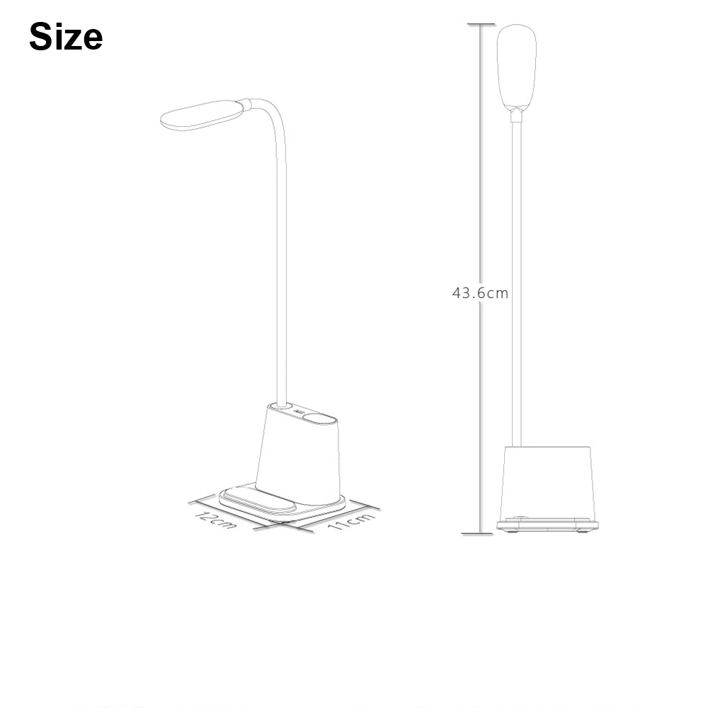 LED Desk Lamp USB Rechargeable Touch Dimming Adjustment Table Lamp for Children Kids Reading Study Bedside Living Room Bedroom