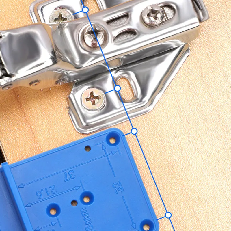 35mm 40mm Hinge Hole Drilling Guides For Woodworking Cabinet Doors Hinge Install DIY Tool Punch Drill Hole Opener Locators Drilling Guides
