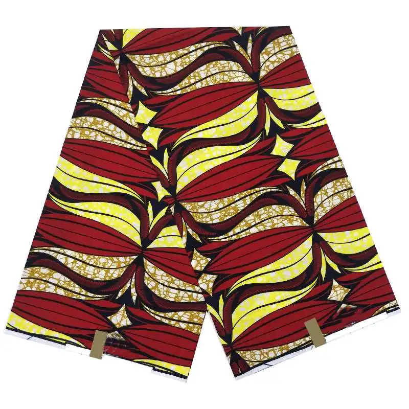 Цена лучшее качество настоящий голландский воск, африканская набивная восковая ткань хлопок Нигерия для платья - Цвет: as picture