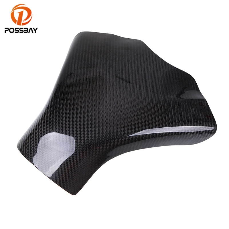 Possbay Motorcycle Gas Tank Pad Cover Carbon Fiber Gas Tank Sticker For