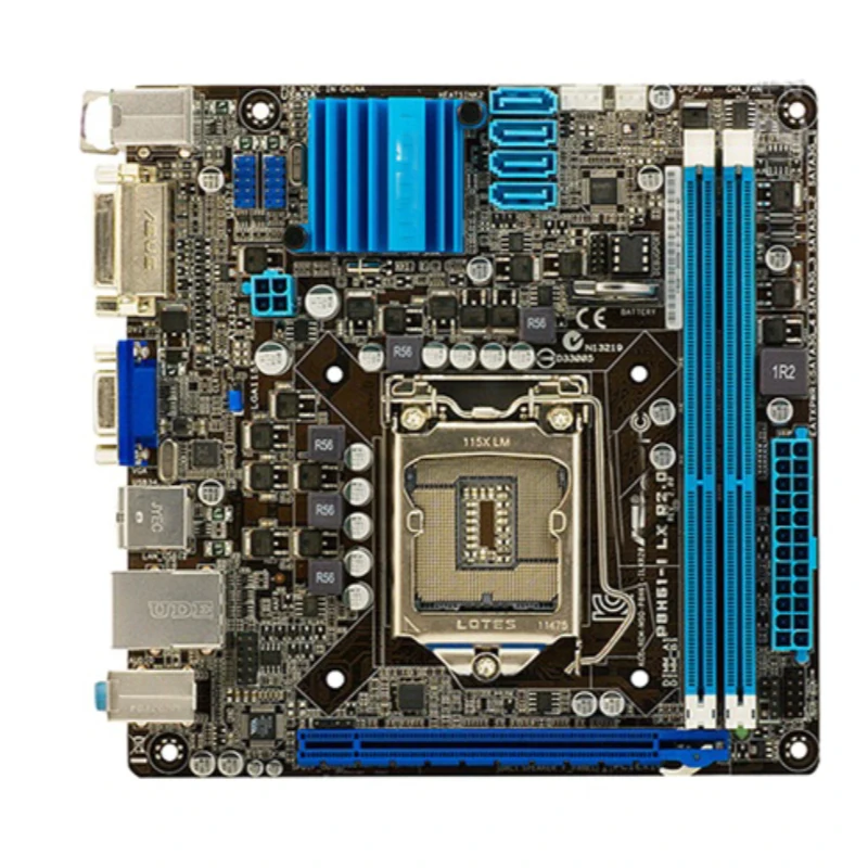 

For ASUS P8H61-I LX R2.0 Desktop motherboard MB Intel H61 LGA 1155 MINI-ITX DDR3 16GB SATA3.0 USB2.0 100% fully Tested