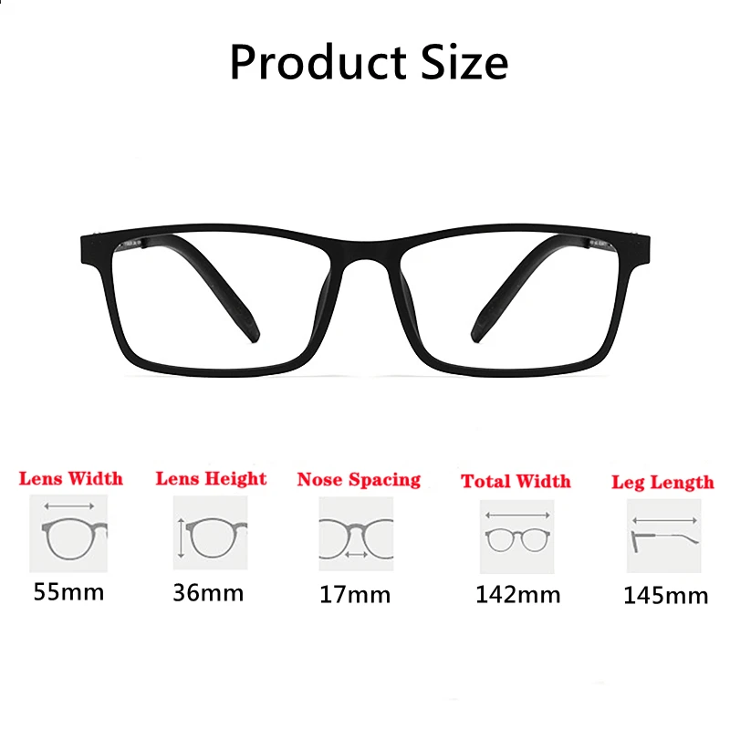 YIMARUILI 8822T Ultra-light High Qualit Flexible Square Pure Titanium Eyeglasses Optical Prescription Myopia Men Glasses Frame