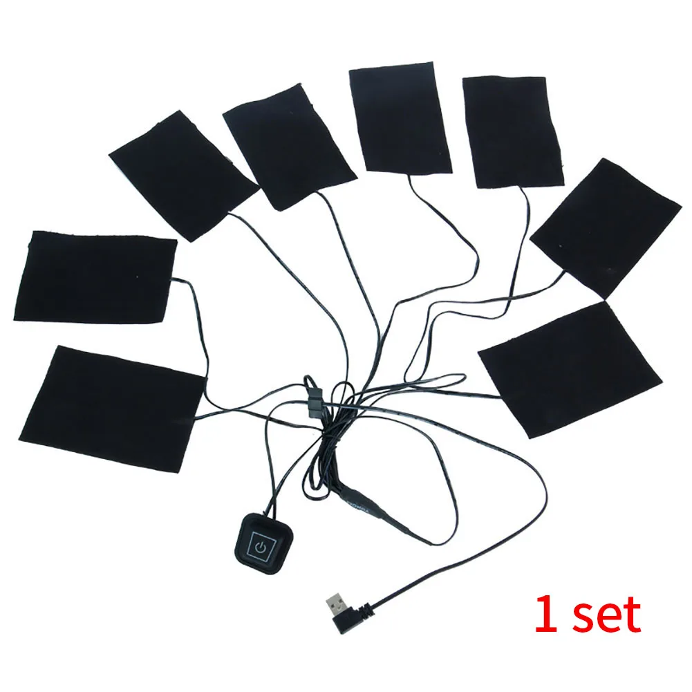 

Winter Outdoor USB Accessories Clothes Heating Pad Jacket Warm Thermal Electric Adjustable Temperature Wear Resistant 5v 2A Vest