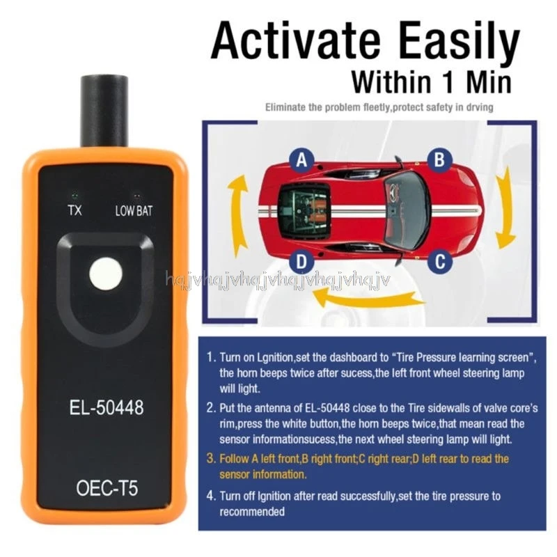 EL-50448 датчик давления в шинах TPMS Reset Monitor Relearn активация инструмент OEC-T5 для GM транспортного средства S05 19 Прямая поставка