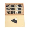 Montessori Kids Black White Checker Beads Board with Wood Box Early Education Preschool Training Learning Math Toys for Children 5