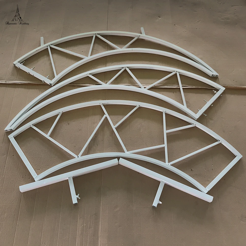 2 метра высотой белая металлическая подставка с Лунной аркой для свадебного