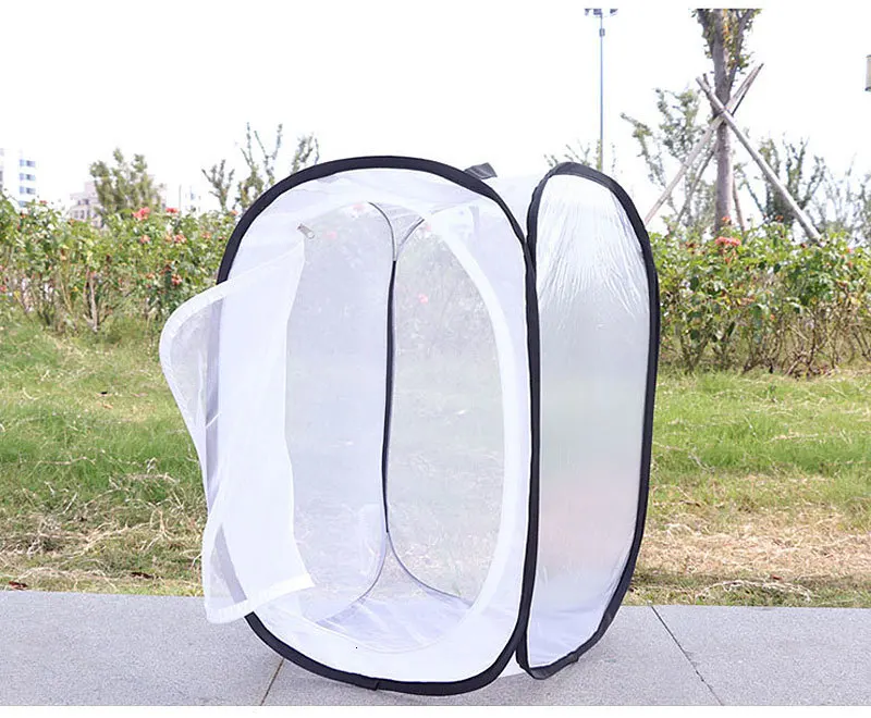 Foldable Garden Plant Grow Tent Garden Anti-Pest Network Transparent Insect Inspection Box Gardening Supplies Invernadero