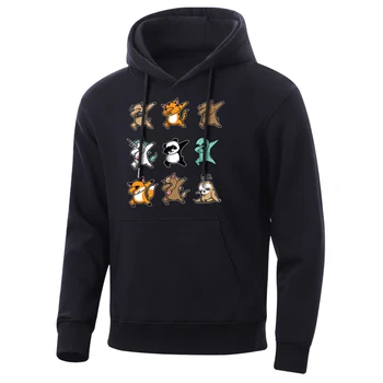 

Men Animal Cat Dog Hoodie 2020 Spring Autumn Leisure Fashion Mens Sweatshirt Hip Hop Cartoon Hooded Popular Men'S Clothing S-3Xl