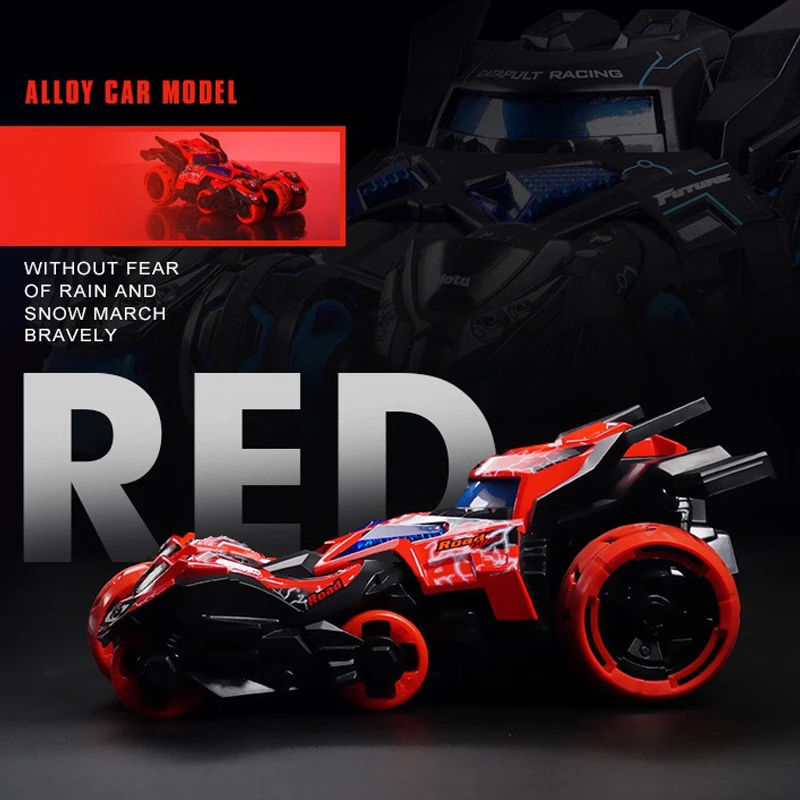 

Simulation alloy catapult chariot three-in-one children sound and light pull back toy racing toy car model