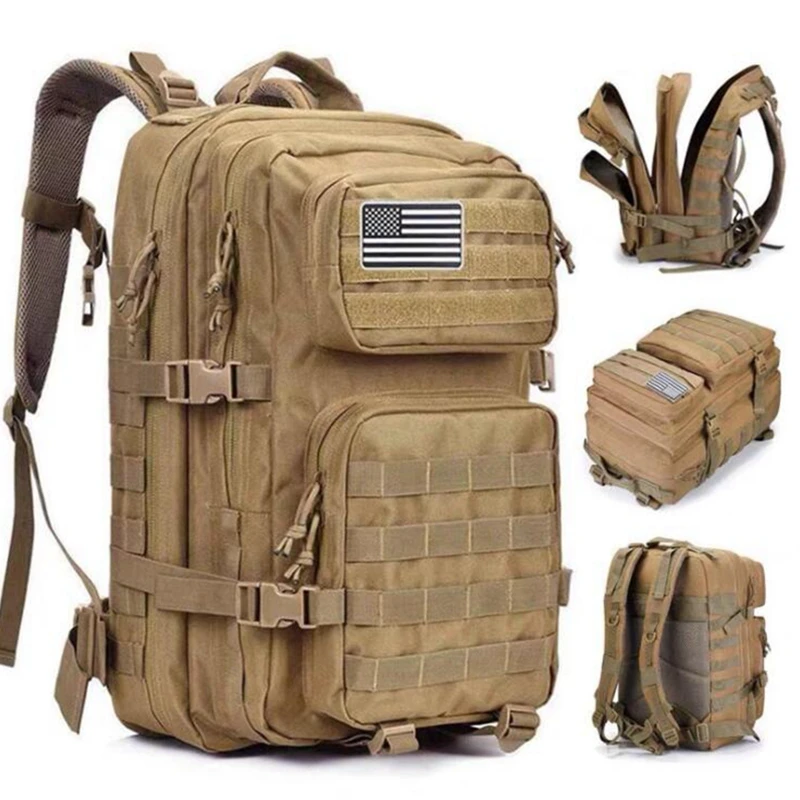  REEBOW GEAR Military Tactical Backpack Large Army 3 Day Assault  Pack Molle Bag Backpacks (Woodland Camo) : Sports & Outdoors