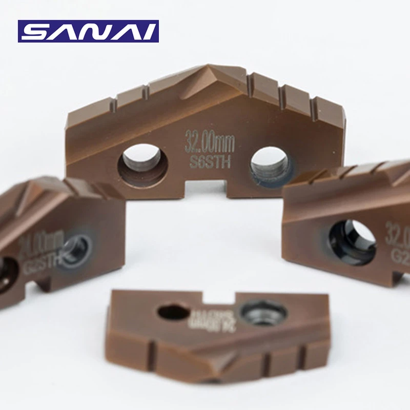 SANAI 2PCS HSS Insert for Spade Drill CNC Drilling Insert S6STA S6DTH