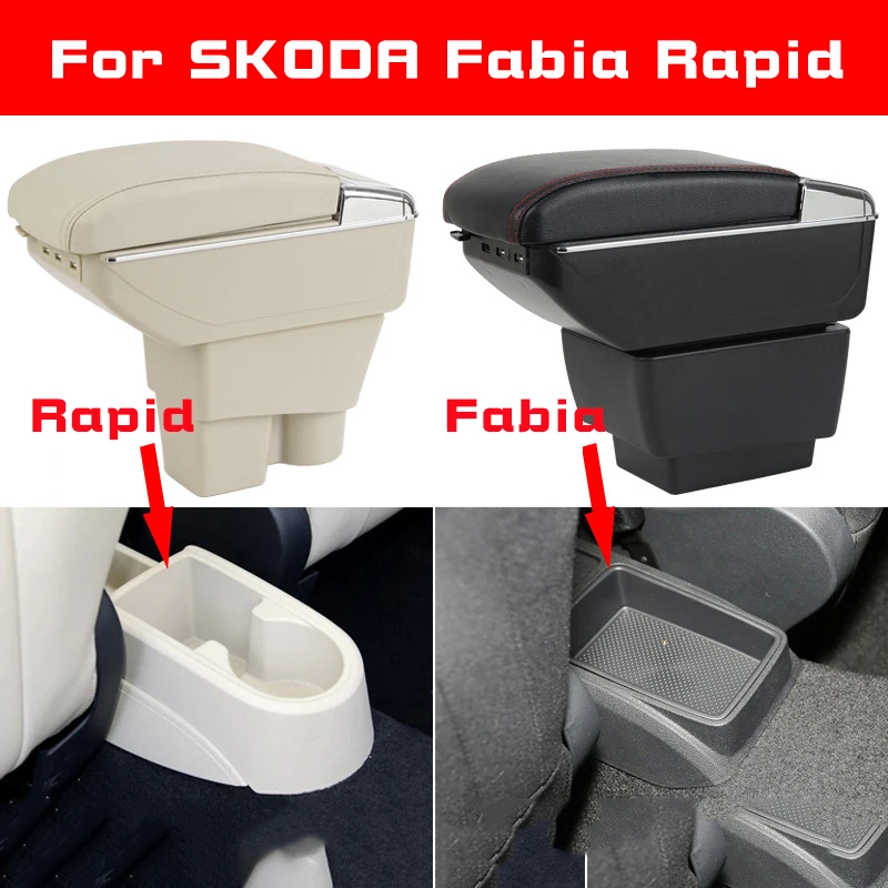 Leather Car Armrest for Skoda Rapid Fabia octavia cover | Автомобили и мотоциклы