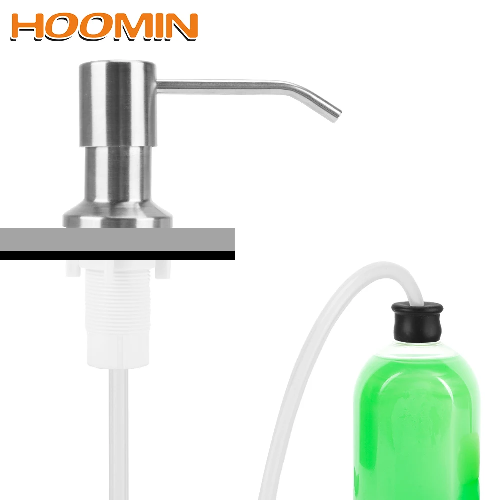 Hoomin Liquid Soap Dispenser Builtin Fluid Pump Manually Pressing