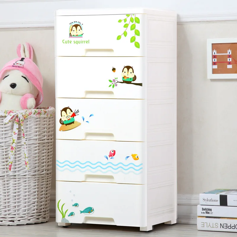 

Finishing Box Storage Box Extra Large Thick Drawer-type Plastic Bedside Table Underwear Storage Box Cabinet Hipster